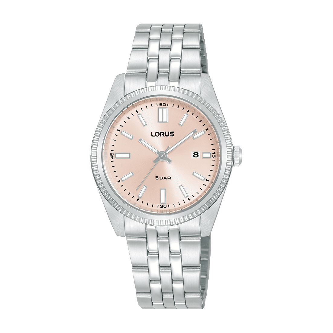 Lorus Classic RJ277BX9 Damenuhr Rosa • Mineralglas • Edelstahlarmband