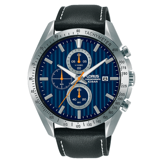 Lorus Sports RM311HX9 Herren Armbanduhr Dunkelblau • Chronograph • Mineralglas
