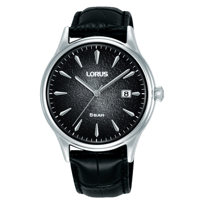 Lorus Classic RS993DX9 Herrenuhr Schwarz • Mineralglas • Lederarmband