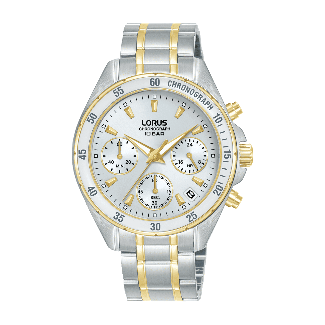 Lorus Sport RT360LX9 Damen Armbanduhr Silber • Chronograph • Mineralglas