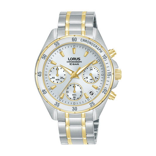 Lorus Sport RT360LX9 Damen Armbanduhr Silber • Chronograph • Mineralglas