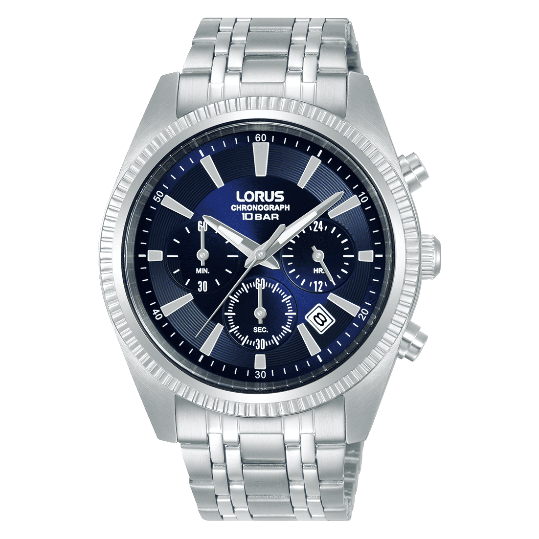 Lorus Classic RT395KX9 Herrenuhr Chronograph • Mineralglas • Edelstahlarmband