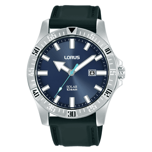 Lorus Sports RX383AX9 Herrenuhr Dunkelblau • Solarbetrieb • 10 ATM Wasserdicht