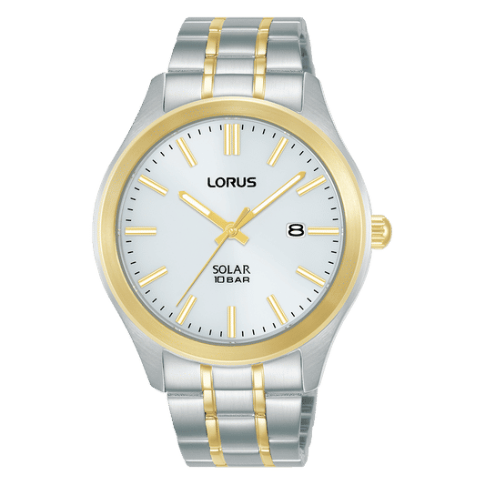 Lorus Sports RX394AX9 Herrenuhr Weiß • Solar-Uhrwerk • 10 BAR Wasserdicht