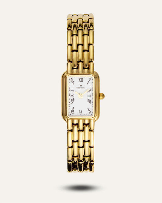 Mockberg Renaissance MB0255 Damen Armbanduhr Gold • Mineralglas • Miyota-Quarzwerk