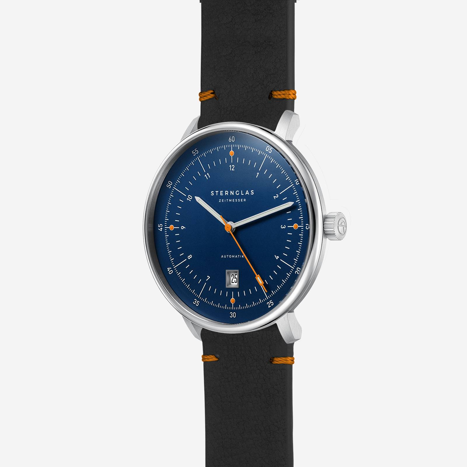Sternglas Hamburg Küste 2.0 S02-HHX06-EB05 Herren Armbanduhr Blau • Automatikwerk mit Steuerrad-Rotor • Saphirglas doppelt