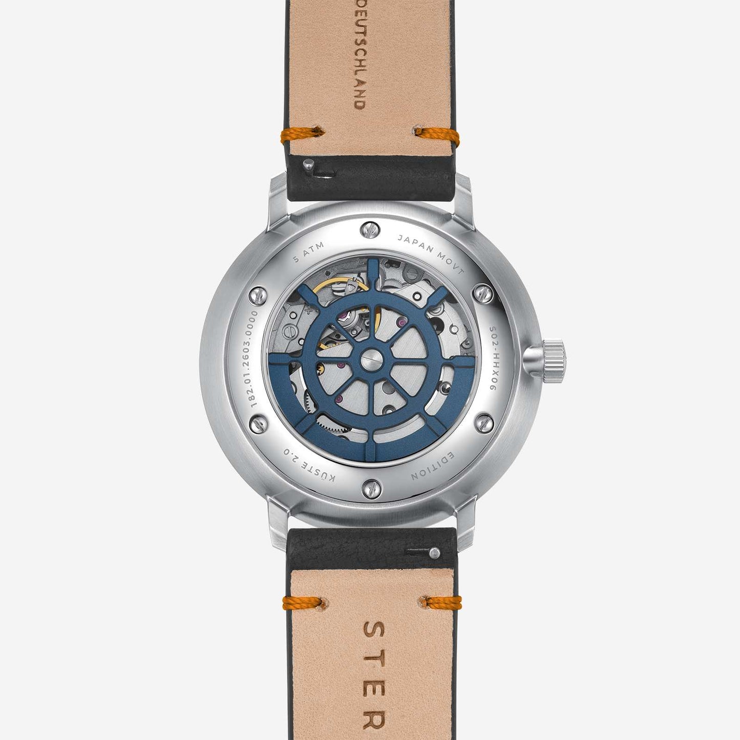 Sternglas Hamburg Küste 2.0 S02-HHX06-EB05 Herren Armbanduhr Blau • Automatikwerk mit Steuerrad-Rotor • Saphirglas doppelt