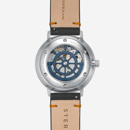 Sternglas Hamburg Küste 2.0 S02-HHX06-EB05 Herren Armbanduhr Blau • Automatikwerk mit Steuerrad-Rotor • Saphirglas doppelt