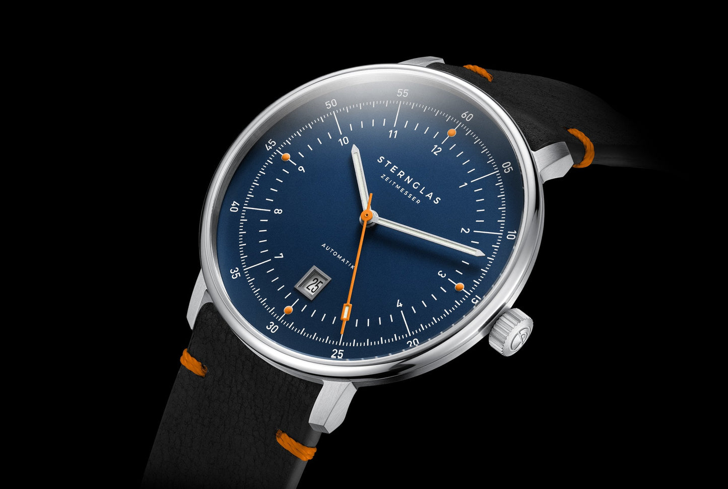 Sternglas Hamburg Küste 2.0 S02-HHX06-EB05 Herren Armbanduhr Blau • Automatikwerk mit Steuerrad-Rotor • Saphirglas doppelt
