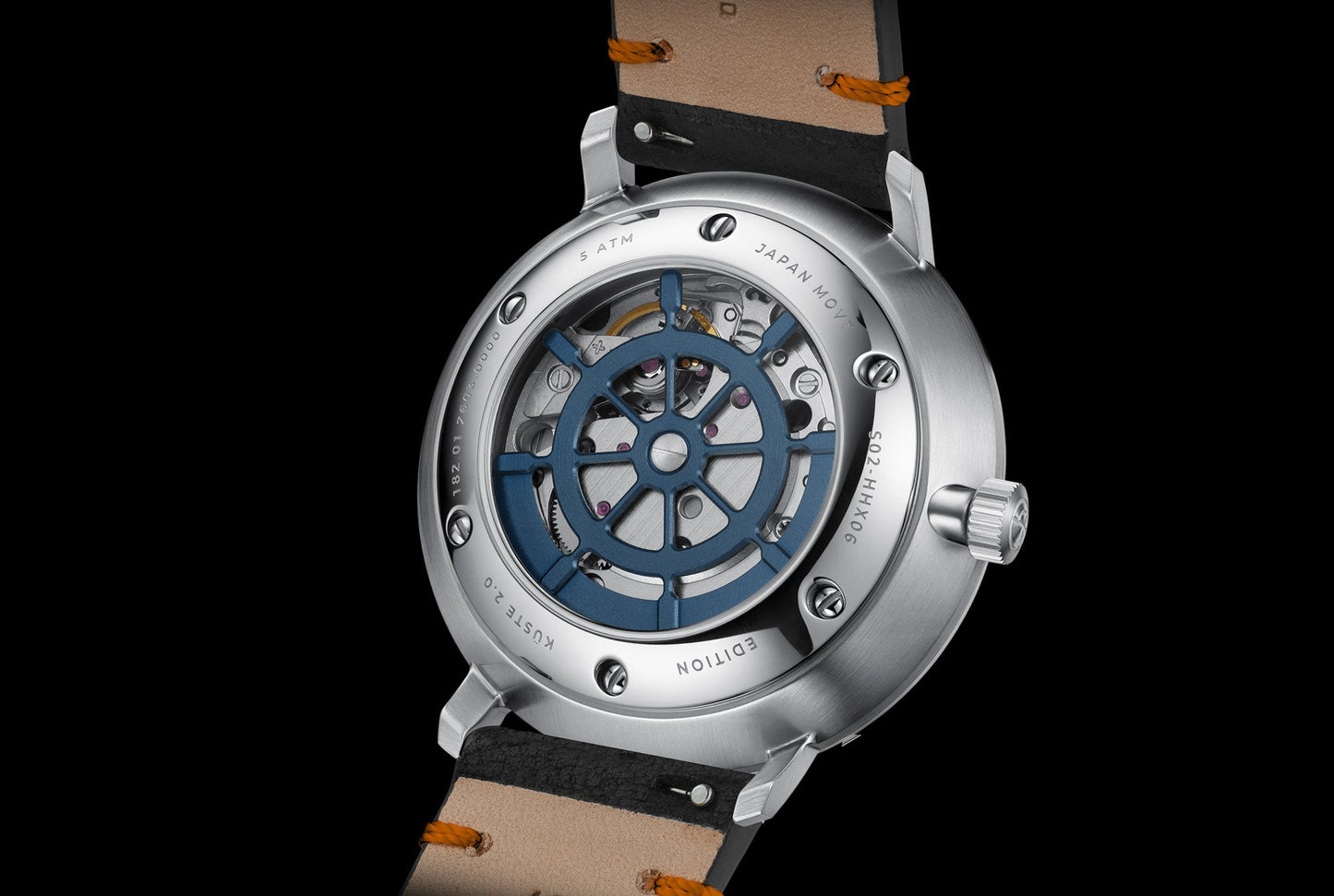 Sternglas Hamburg Küste 2.0 S02-HHX06-EB05 Herren Armbanduhr Blau • Automatikwerk mit Steuerrad-Rotor • Saphirglas doppelt