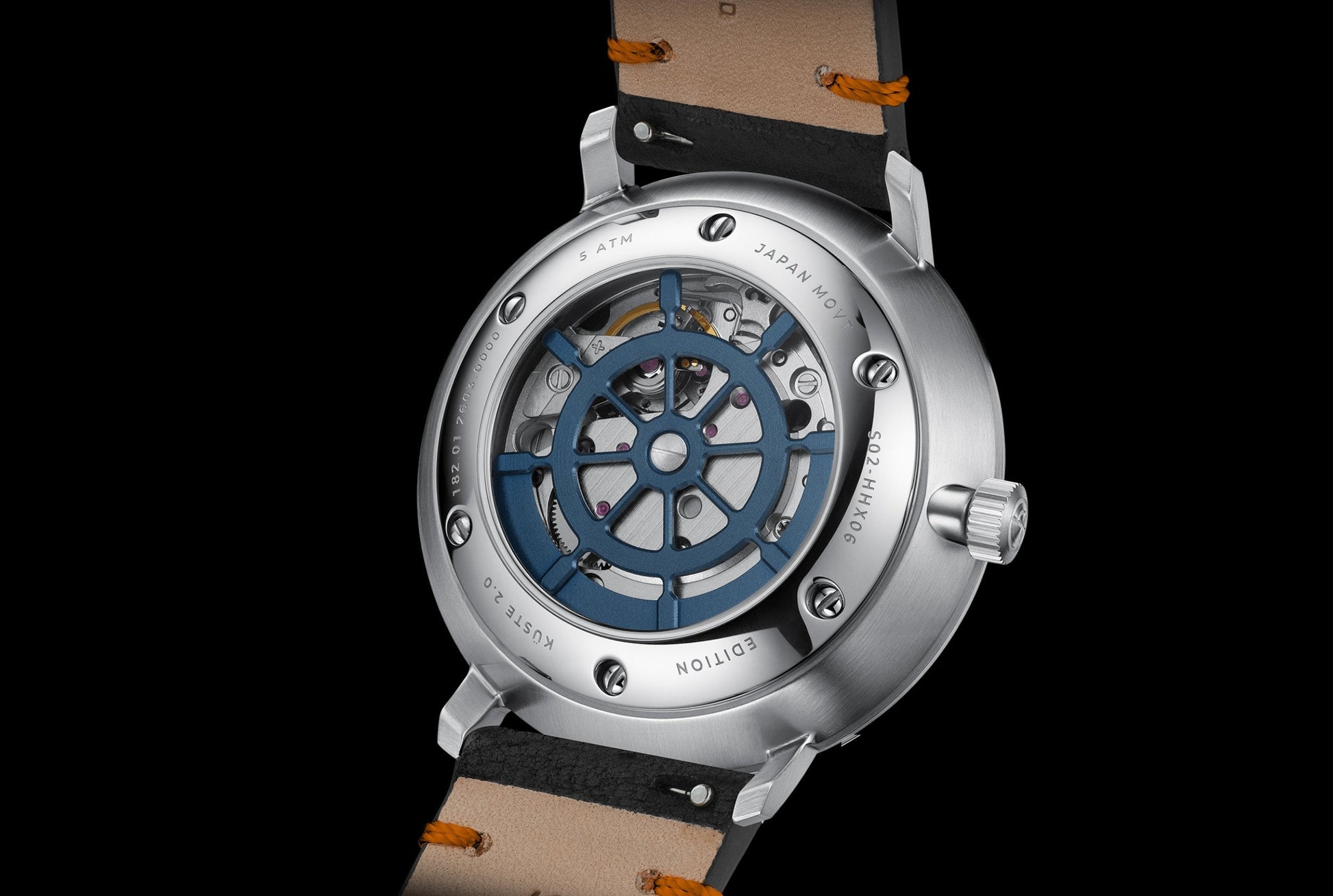 Sternglas Hamburg Küste 2.0 S02-HHX06-EB05 Herren Armbanduhr Blau • Automatikwerk mit Steuerrad-Rotor • Saphirglas doppelt