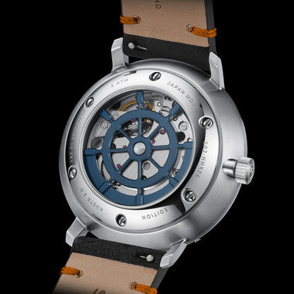 Sternglas Hamburg Küste 2.0 S02-HHX06-EB05 Herren Armbanduhr Blau • Automatikwerk mit Steuerrad-Rotor • Saphirglas doppelt