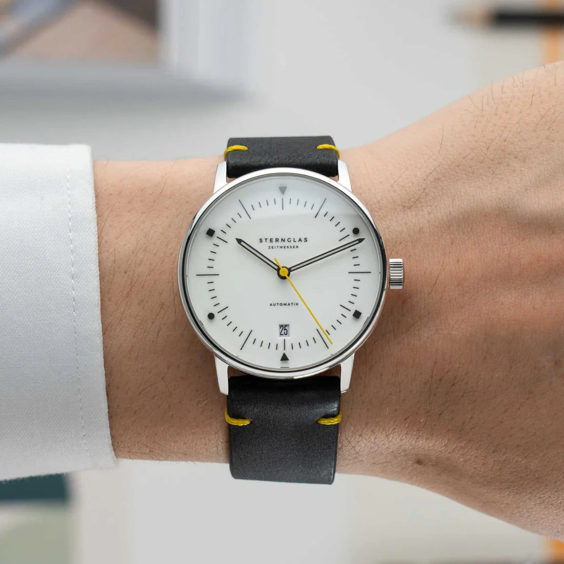 Sternglas Naos Edition Bauhaus X Automatikuhr • Vollflächiges Luminova | S02-NAI23-VI22