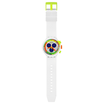Swatch Neon Jelly SB02K100 Damen Armbanduhr Transparent • Mehrfarbiges Zifferblatt • Tachymeter-Skala, Bild 4