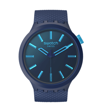 Swatch Big Bold SB05N113 Indigo glow Herrenuhr • Kräftiges Design • Quarzwerk, Bild 2