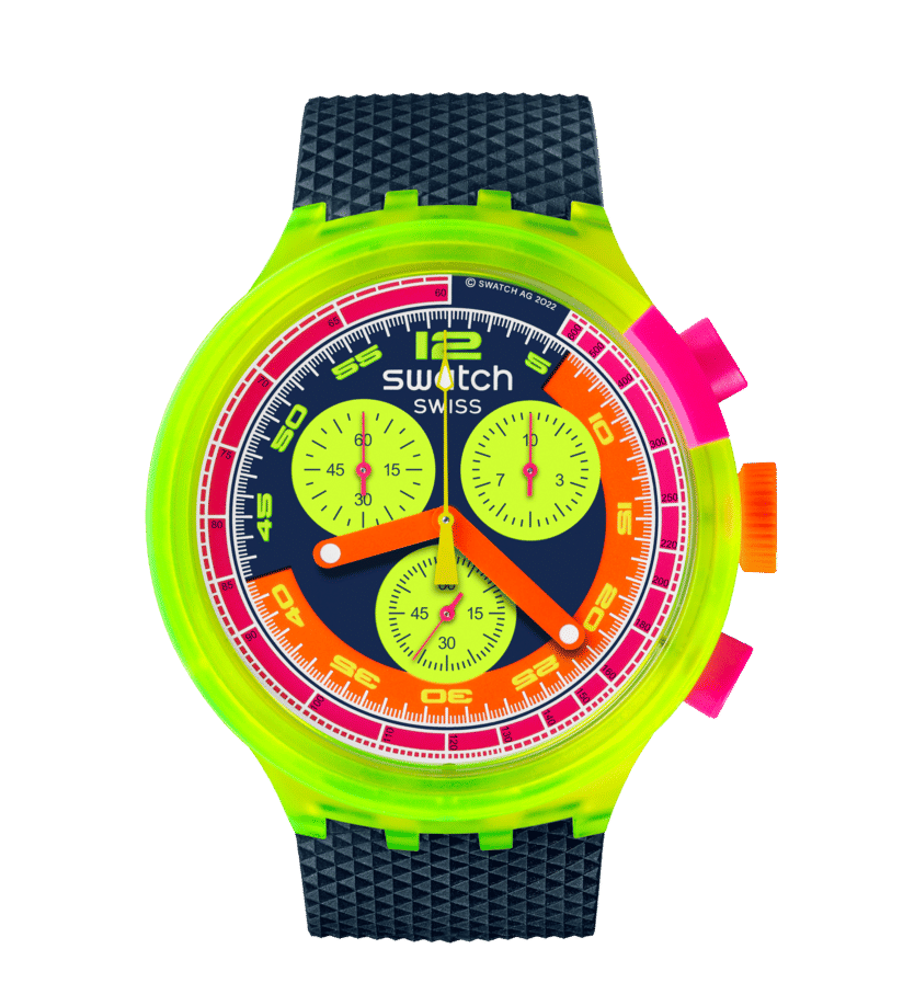 Swatch Big Bold SB06N101-5300 Herrenuhr Neonorange • NFC-Bezahlfunktion • Markantes Big Bold Design, Bild 4