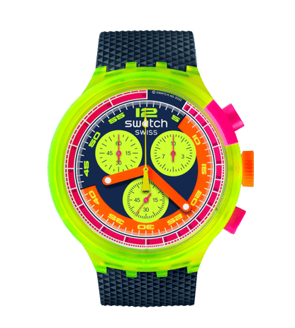 Swatch Big Bold SB06N101-5300 Herrenuhr Neonorange • NFC-Bezahlfunktion • Markantes Big Bold Design, Bild 4