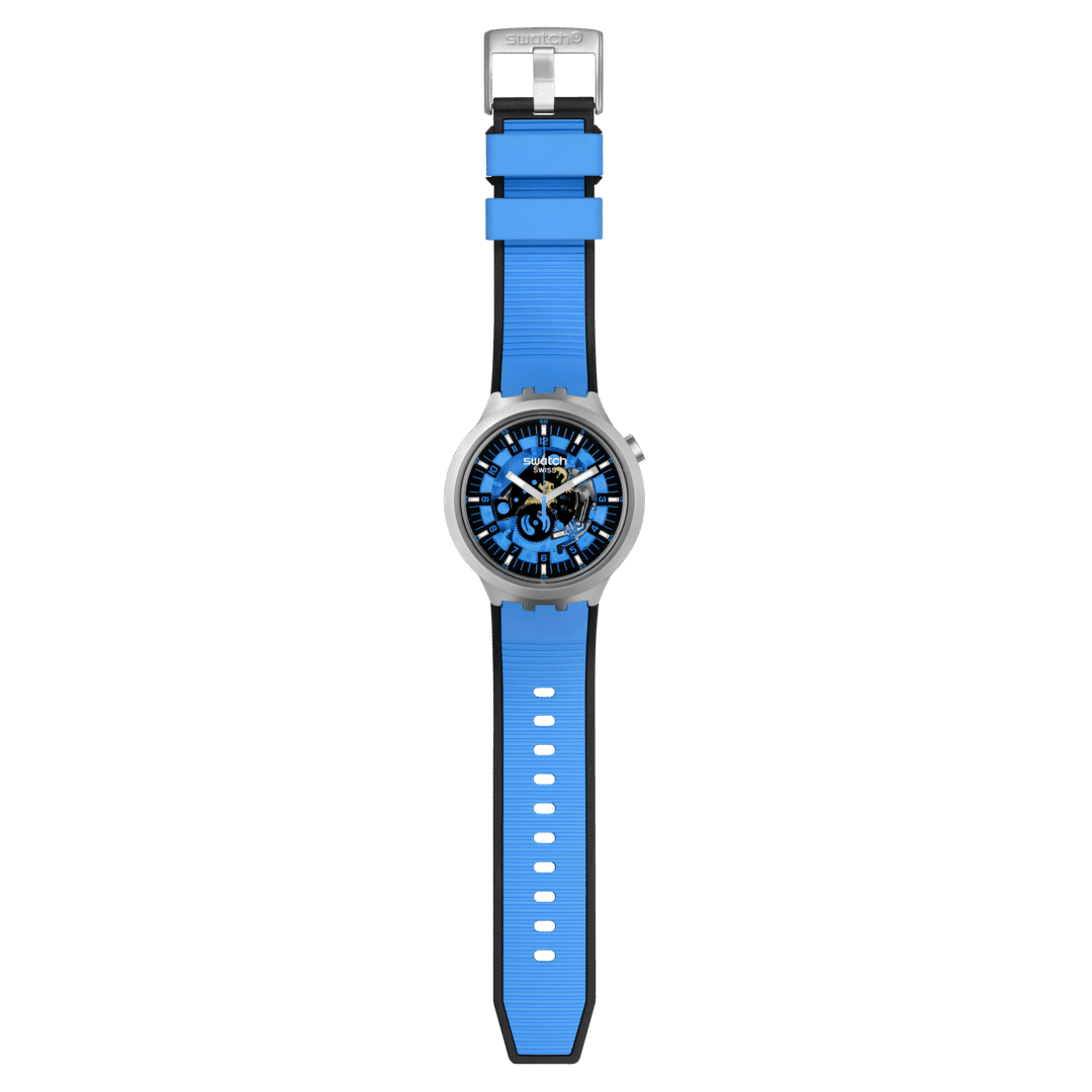 Swatch Big Bold Irony SB07S106 Armbanduhr Blau • Edelstahlgehäuse • Markantes Bold-Design, Bild 4