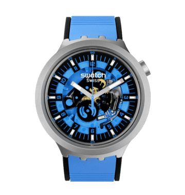 Swatch Big Bold Irony SB07S106 Armbanduhr Blau • Edelstahlgehäuse • Markantes Bold-Design, Bild 8