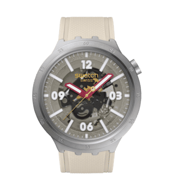 Swatch Big Bold Irony SB07S125 Confident Moment Uhr • Sandgestrahltes Edelstahlgehäuse • Leuchtzeiger, Bild 6