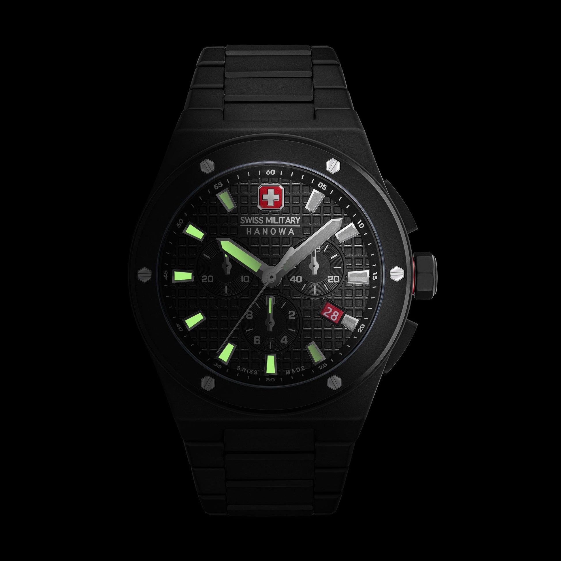 Swiss Military Hanowa Sidewinder Ceramic SMWGI0002280 Herren Armbanduhr Weiß • Chronograph • Keramikgehäuse, Bild 6