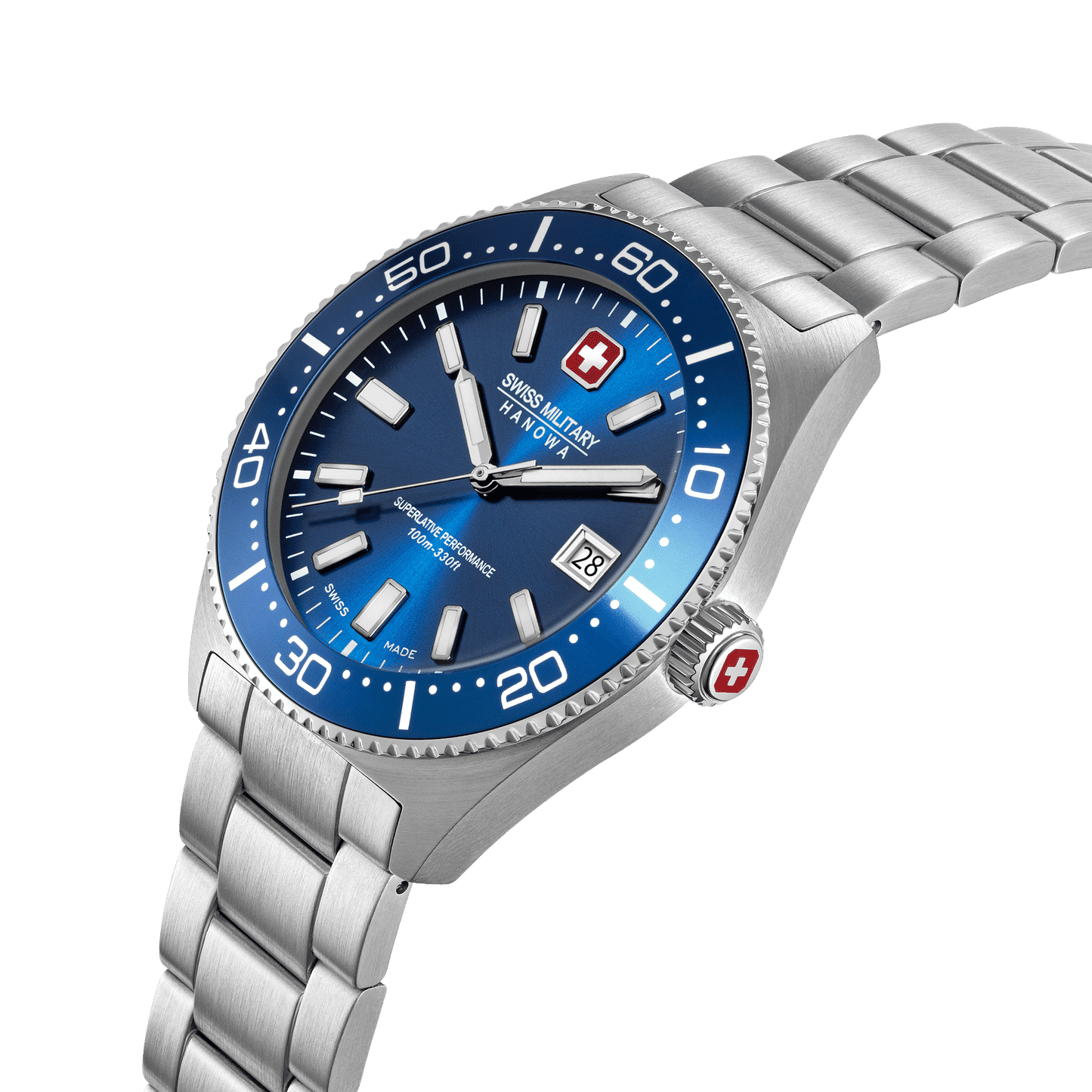 Swiss Military Hanowa Nomad SMWGH0004904 Herrenuhr Blau • Saphirglas mit AR-Beschichtung • 10 ATM Wasserdicht, Bild 3