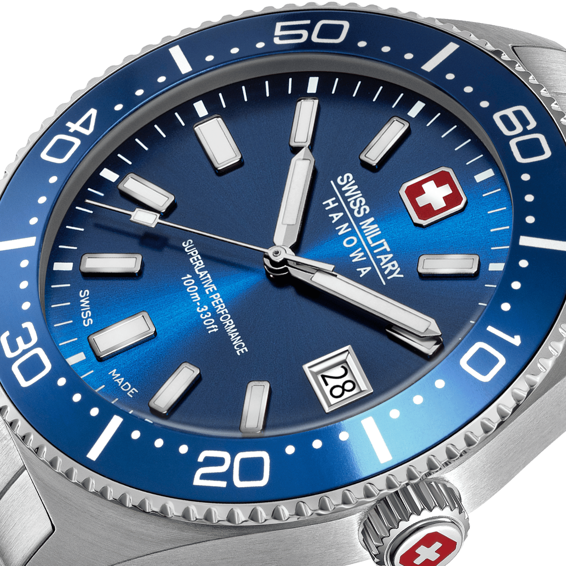 Swiss Military Hanowa Nomad SMWGH0004904 Herrenuhr Blau • Saphirglas mit AR-Beschichtung • 10 ATM Wasserdicht, Bild 5