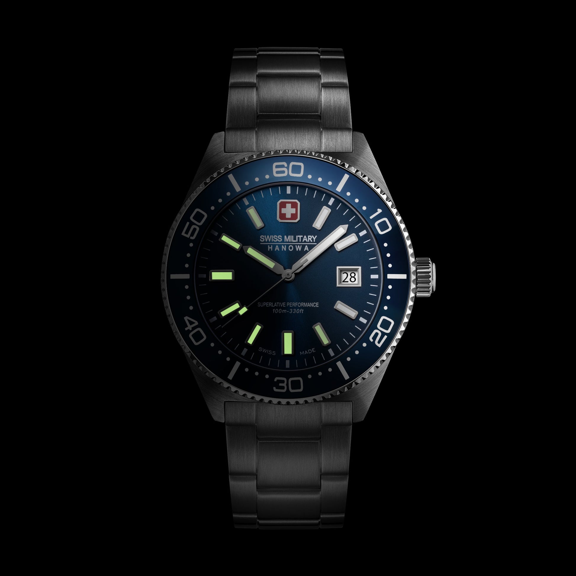 Swiss Military Hanowa Nomad SMWGH0004904 Herrenuhr Blau • Saphirglas mit AR-Beschichtung • 10 ATM Wasserdicht, Bild 7