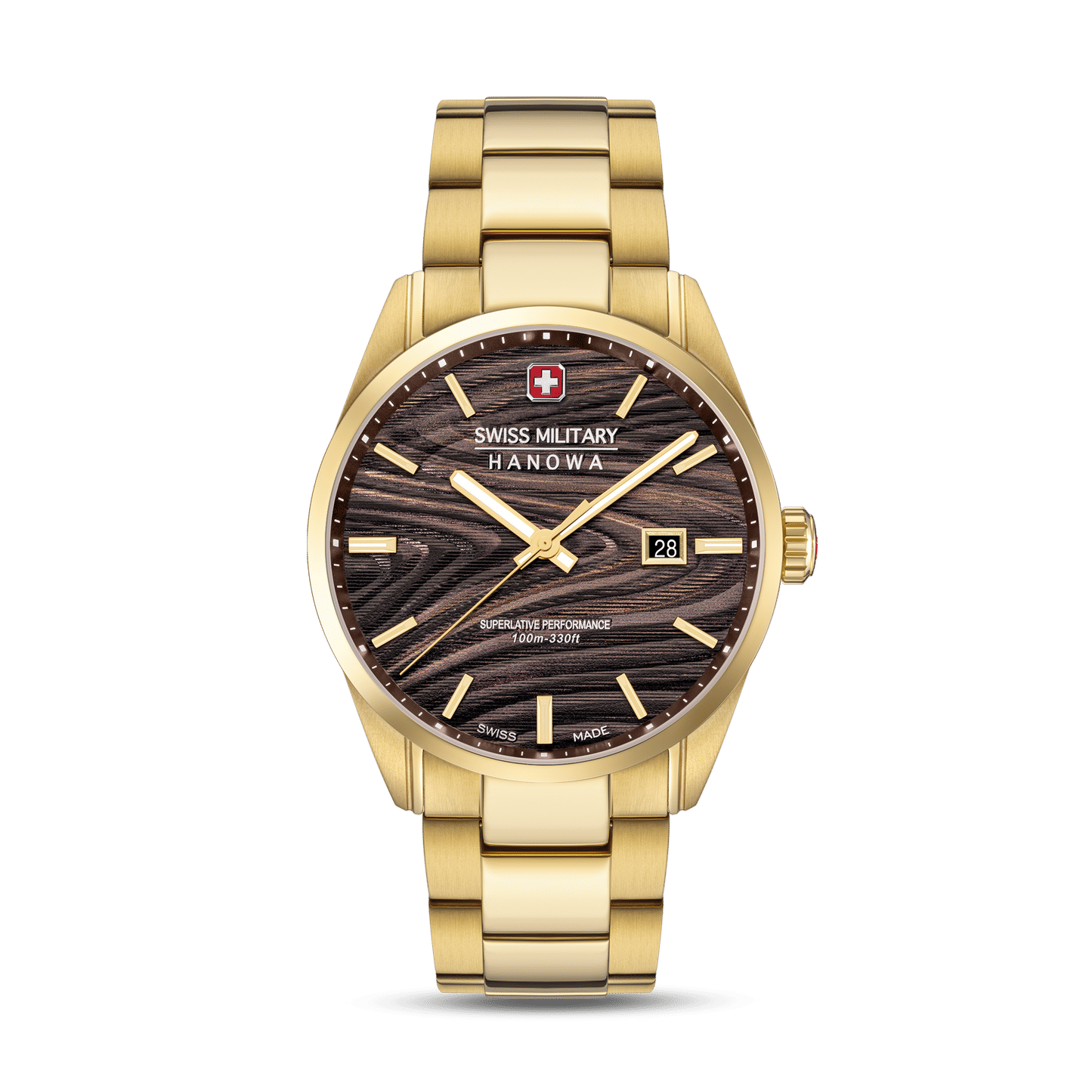 Swiss Military Hanowa Golden Beech SMWGH0006010 Herren • Saphirglas • Swiss Made Quarzwerk