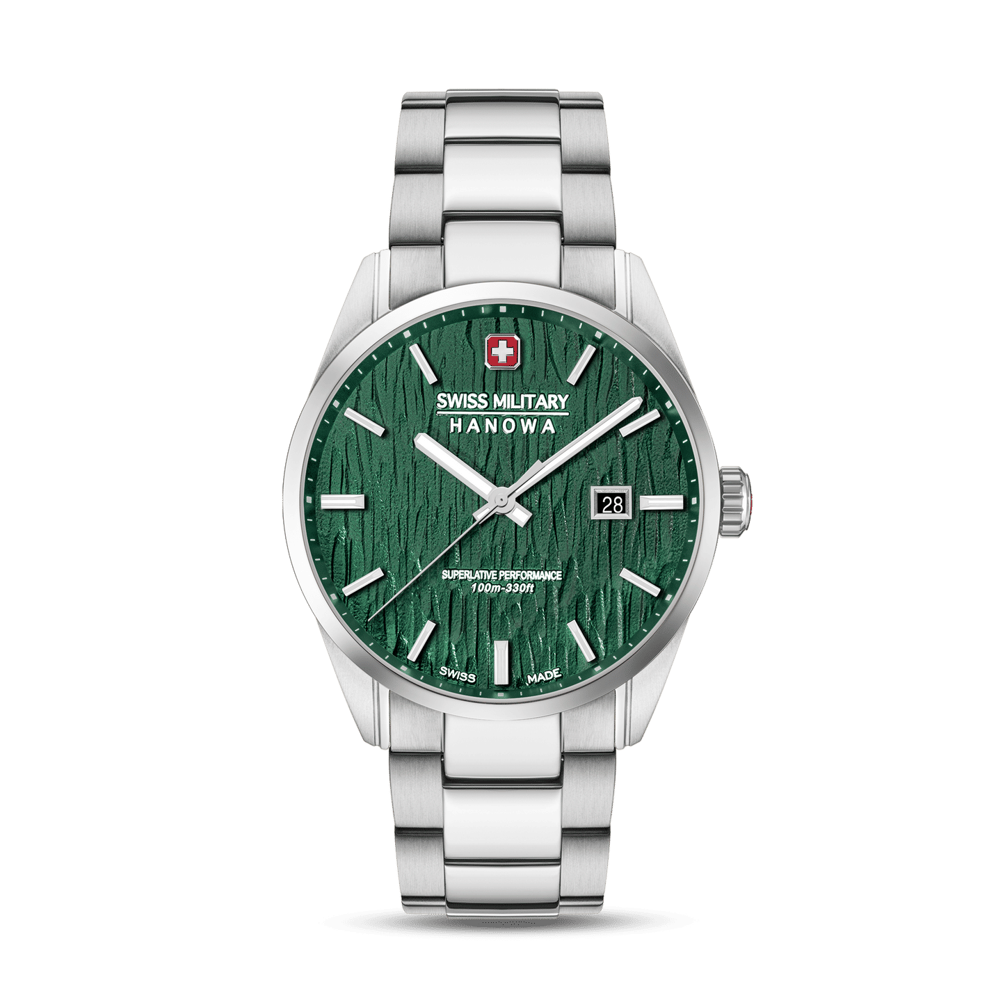 Swiss Military Hanowa Silver Fir SMWGH0006101 Herren Armbanduhr Grün • Saphirglas • 10 ATM Wasserdicht
