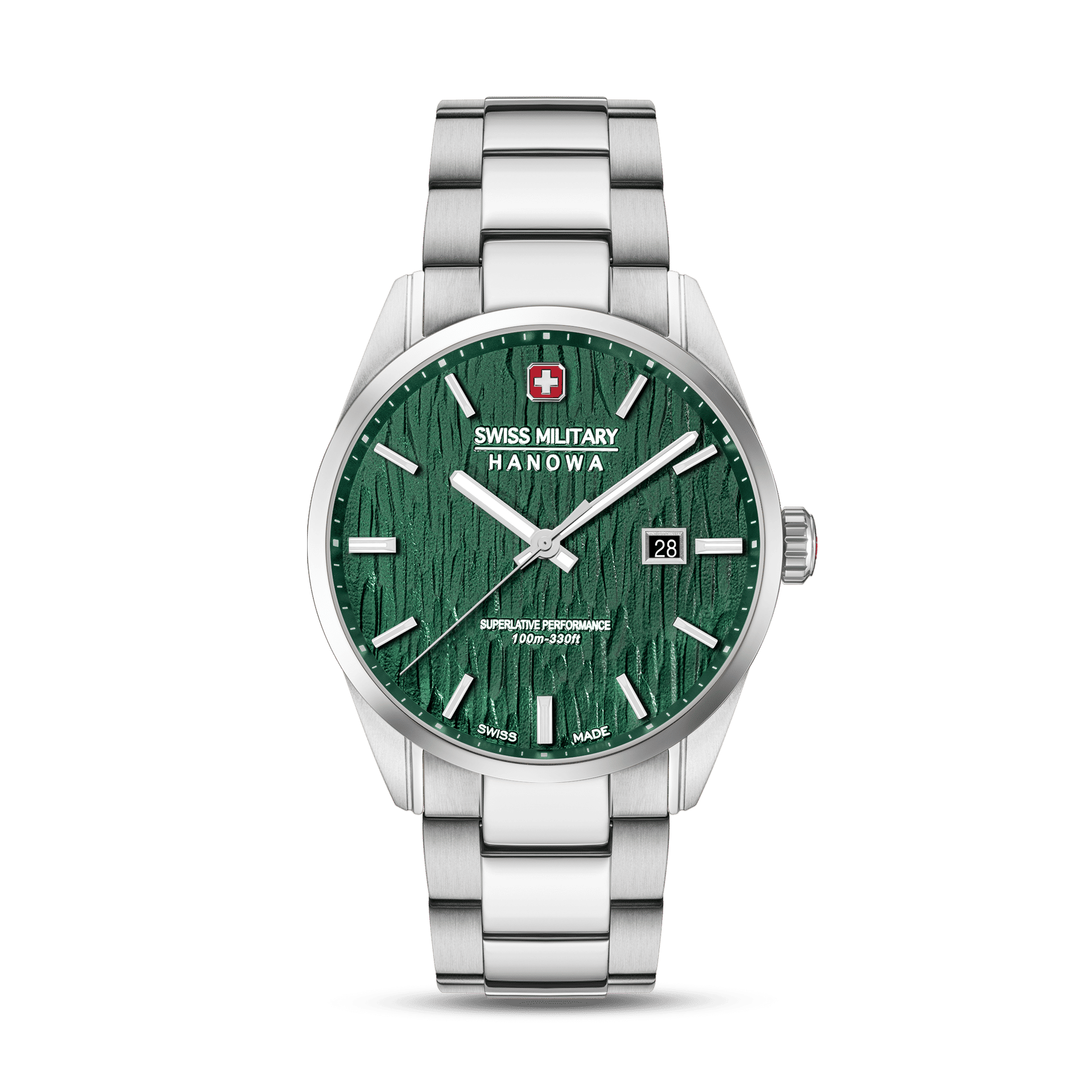 Swiss Military Hanowa Silver Fir SMWGH0006101 Herren Armbanduhr Grün • Saphirglas • 10 ATM Wasserdicht