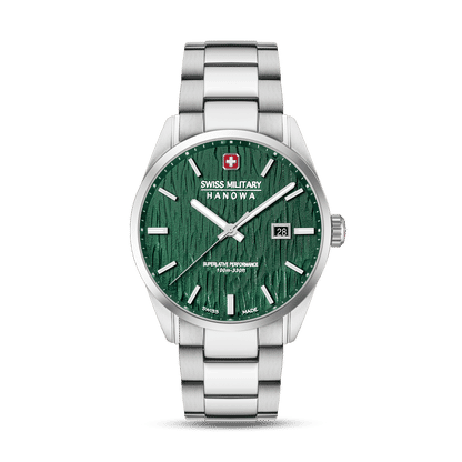 Swiss Military Hanowa Silver Fir SMWGH0006101 Herren Armbanduhr Grün • Saphirglas • 10 ATM Wasserdicht