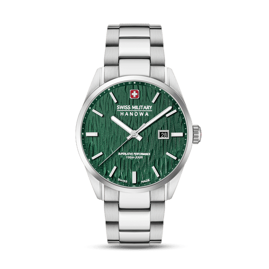 Swiss Military Hanowa Silver Fir SMWGH0006101 Herren Armbanduhr Grün • Saphirglas • 10 ATM Wasserdicht
