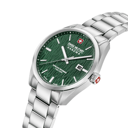 Swiss Military Hanowa Silver Fir SMWGH0006101 Herren Armbanduhr Grün • Saphirglas • 10 ATM Wasserdicht, Bild 2