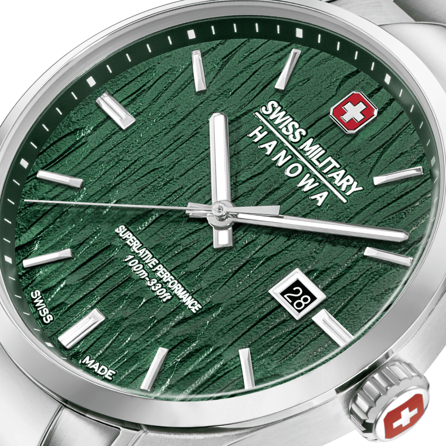 Swiss Military Hanowa Silver Fir SMWGH0006101 Herren Armbanduhr Grün • Saphirglas • 10 ATM Wasserdicht, Bild 4
