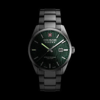 Swiss Military Hanowa Silver Fir SMWGH0006101 Herren Armbanduhr Grün • Saphirglas • 10 ATM Wasserdicht, Bild 6