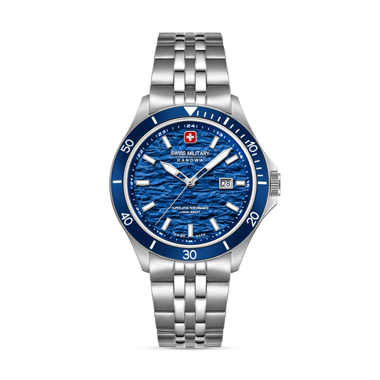 Swiss Military Hanowa Flagship Elements SMWGH0006701 Herren Armbanduhr Blau • Saphirglas • 10 ATM Wasserdicht