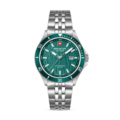 Swiss Military Hanowa Flagship Elements SMWGH0006704 Herrenuhr Grün • Saphirglas • 10 Bar Wasserdicht