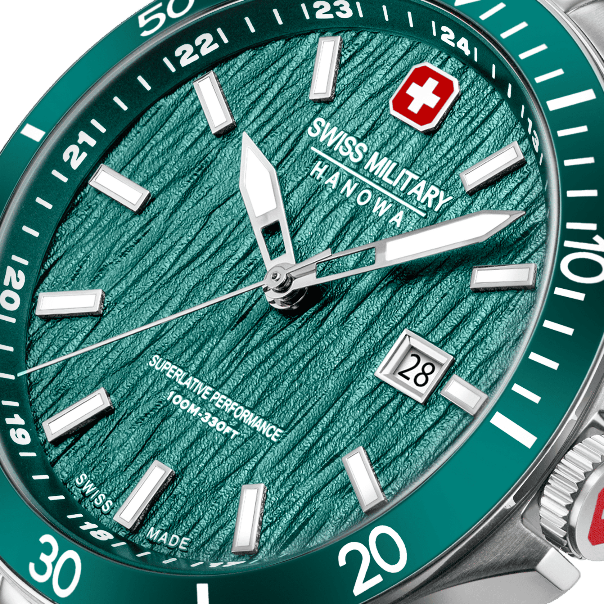 Swiss Military Hanowa Flagship Elements SMWGH0006704 Herrenuhr Grün • Saphirglas • 10 Bar Wasserdicht, Bild 4