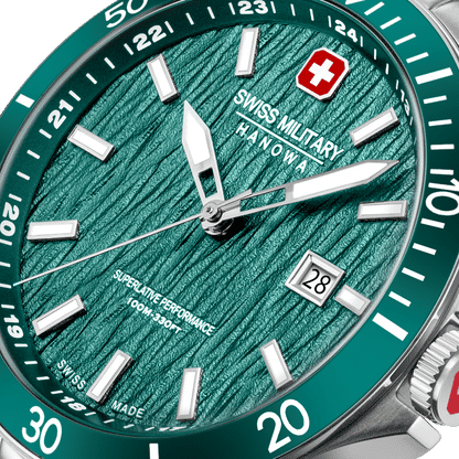 Swiss Military Hanowa Flagship Elements SMWGH0006704 Herrenuhr Grün • Saphirglas • 10 Bar Wasserdicht, Bild 4