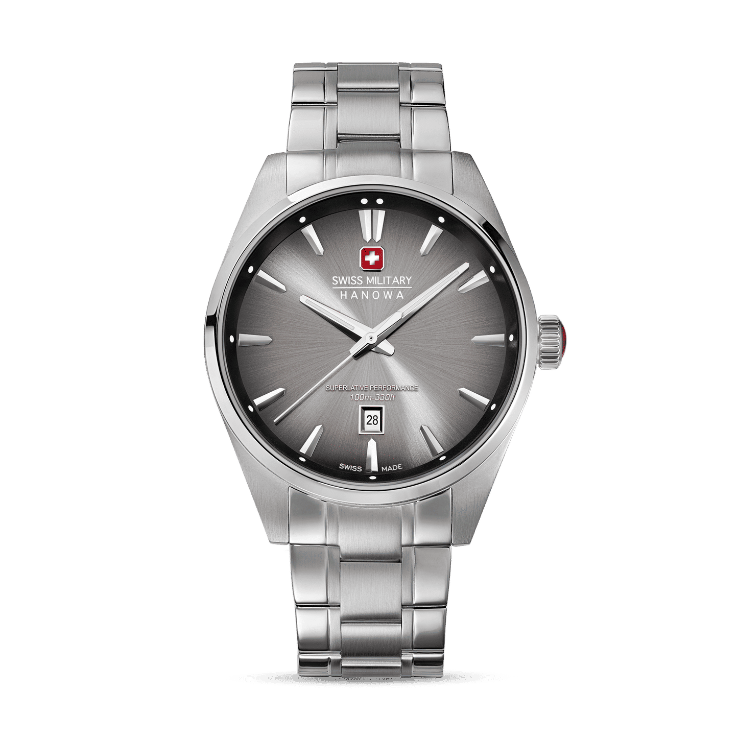 Swiss Military Hanowa Thunder SMWGH0007901 Herrenuhr Grau-Schwarz • Saphirglas • 10 ATM Wasserdicht