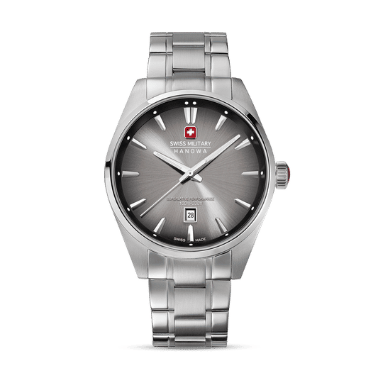 Swiss Military Hanowa Thunder SMWGH0007901 Herrenuhr Grau-Schwarz • Saphirglas • 10 ATM Wasserdicht