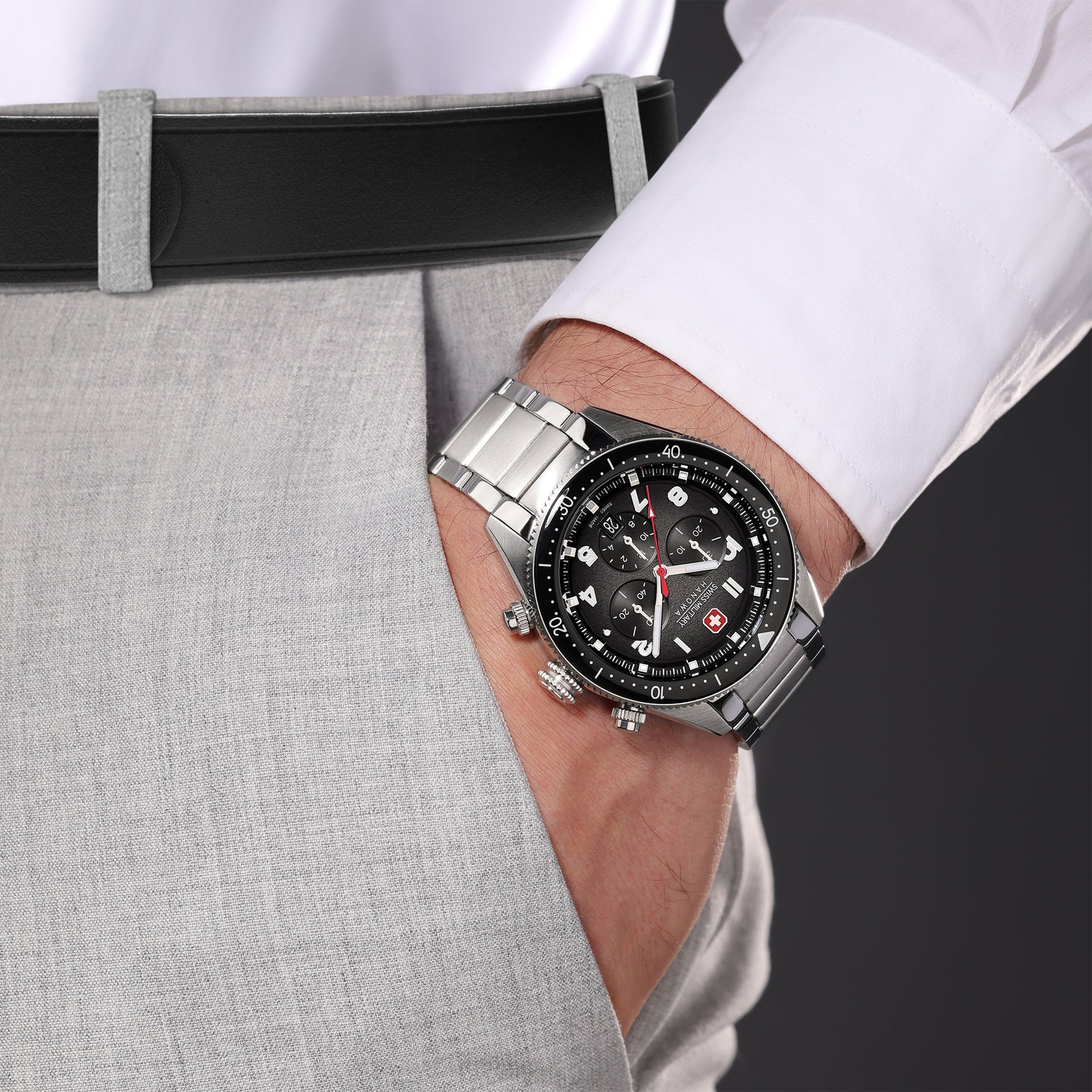 Swiss Military Hanowa Greyhound Chrono SMWGI0003803 Herren • Saphirglas & Chronograph • 10 ATM Wasserdicht, Bild 4