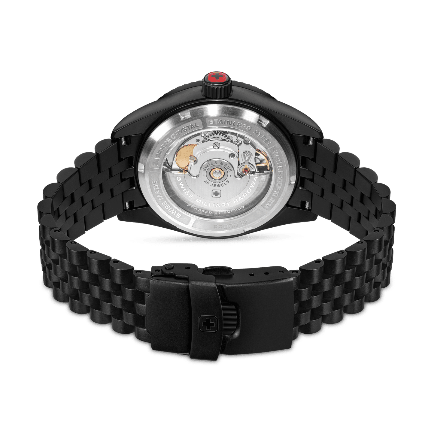 Swiss Military Hanowa Dark Night SMWGL0005530 Herren • Automatikwerk Soprod P024 • Saphirglas, Bild 4