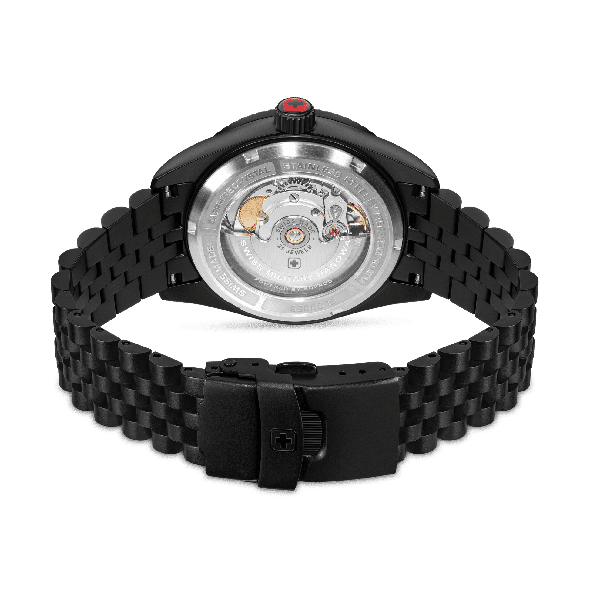 Swiss Military Hanowa Dark Night SMWGL0005530 Herren • Automatikwerk Soprod P024 • Saphirglas, Bild 4