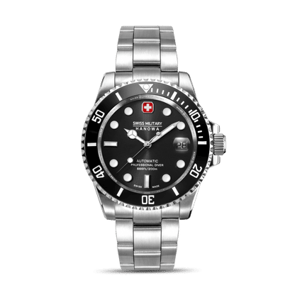 Swiss Military Hanowa Sealord SMWGL0006301 Herrenuhr Schwarz • Automatikwerk Soprod P024 • 20 ATM Wasserdicht