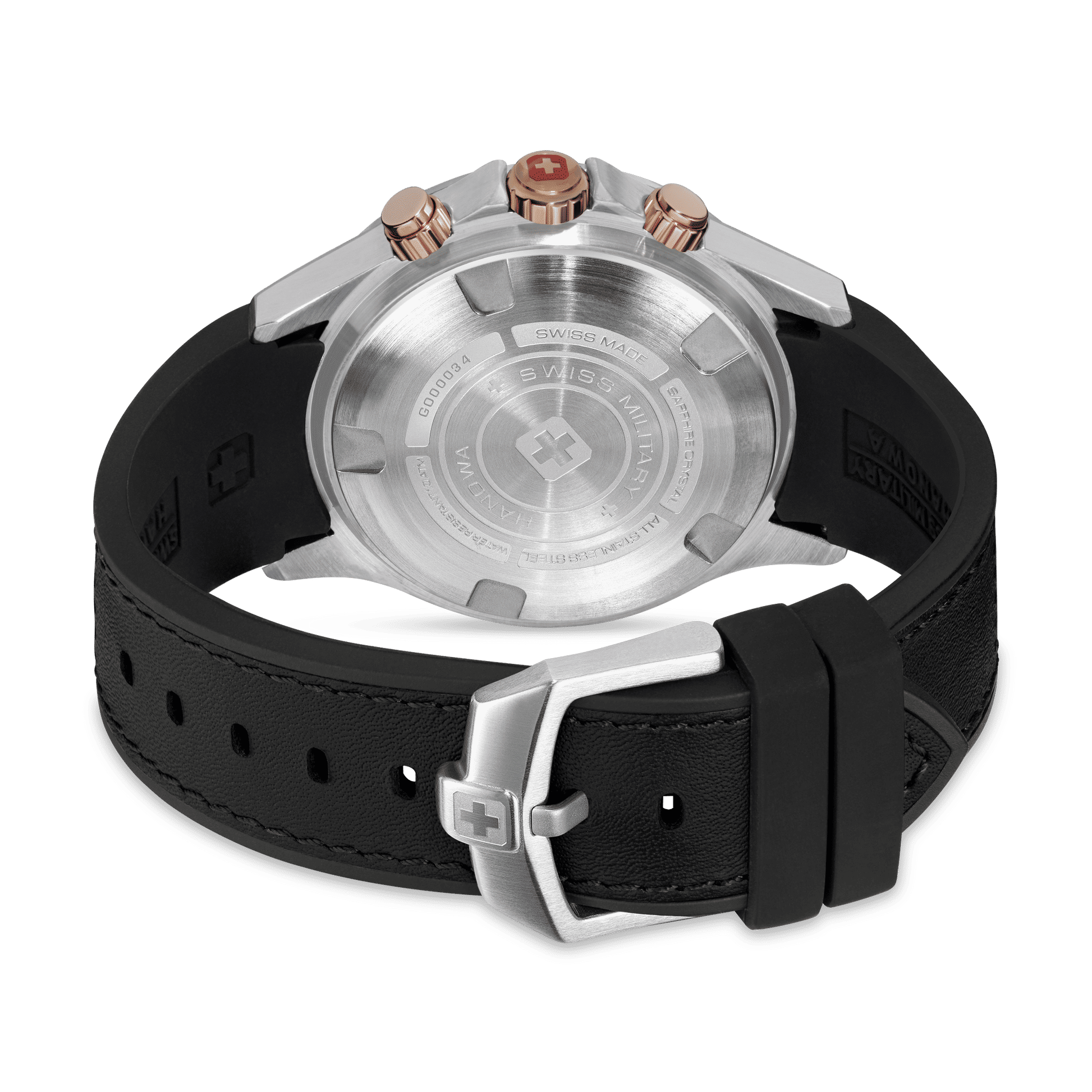 Swiss Military Hanowa Watchman SMWGO0003401 Herrenuhr Schwarz • Saphirglas • Chronograph mit Tachymeter, Bild 4