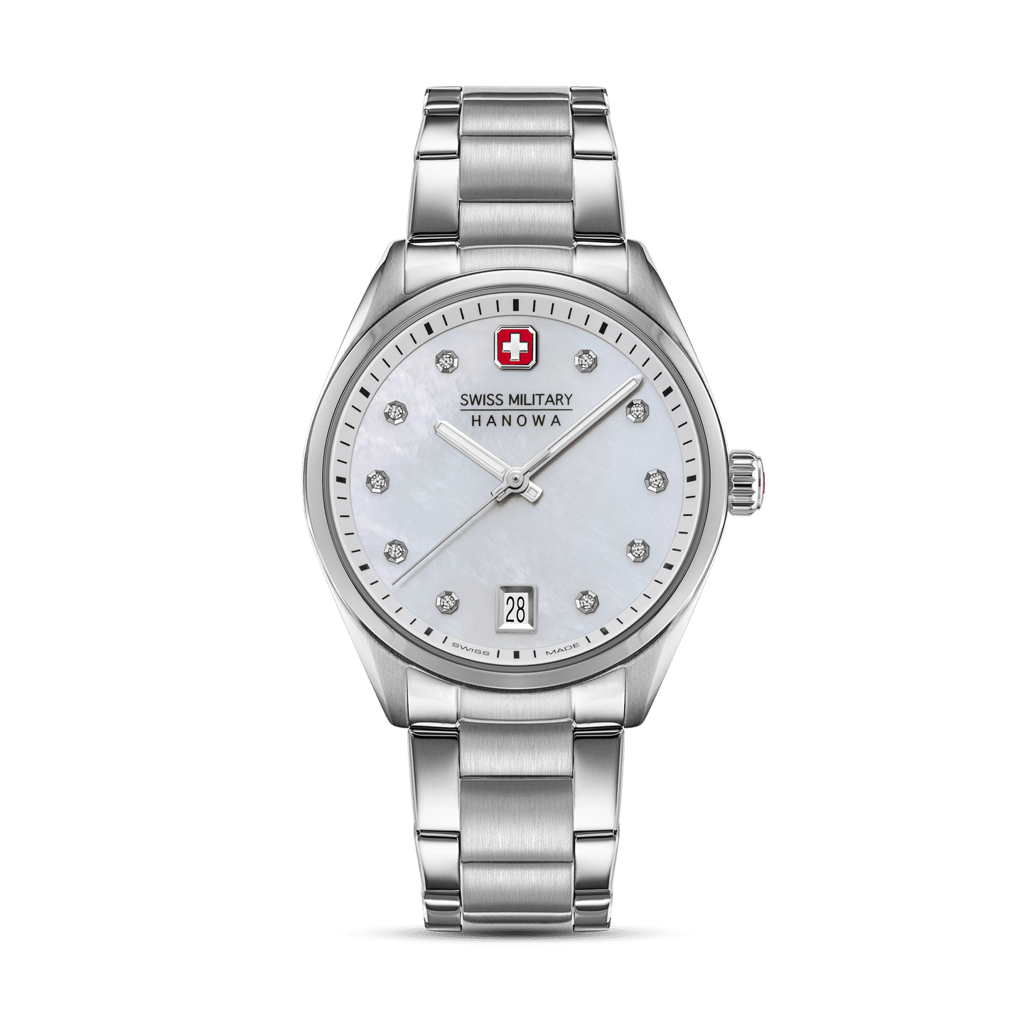 Swiss Military Hanowa Road Runner SMWLH0005001 Damenuhr Weiß • Saphirglas • 10 ATM Wasserdicht