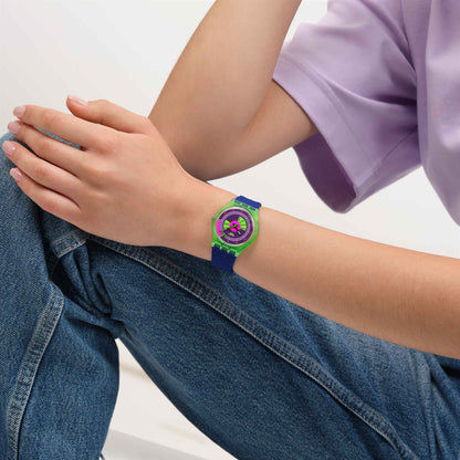 Swatch Originals Medium SO28G704 Neon Skychart Armbanduhr Neon • Neon-Kollektion • 34 mm, Bild 2