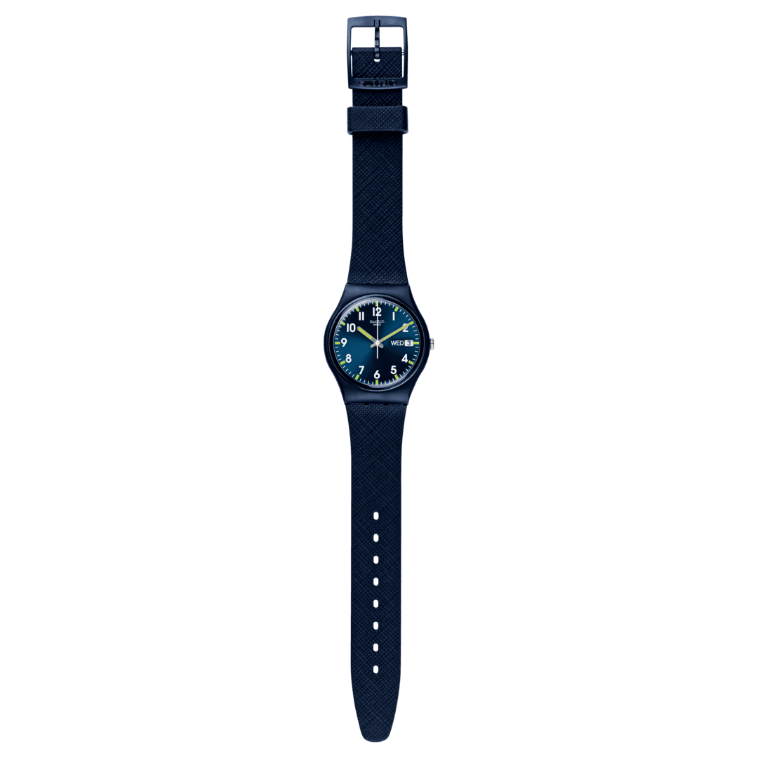 Swatch Originals SO28N702 Sir Blue Armbanduhr Blau • Quarzwerk • Leichtes Kunststoffgehäuse, Bild 2